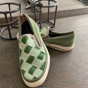 Woven slip on converse